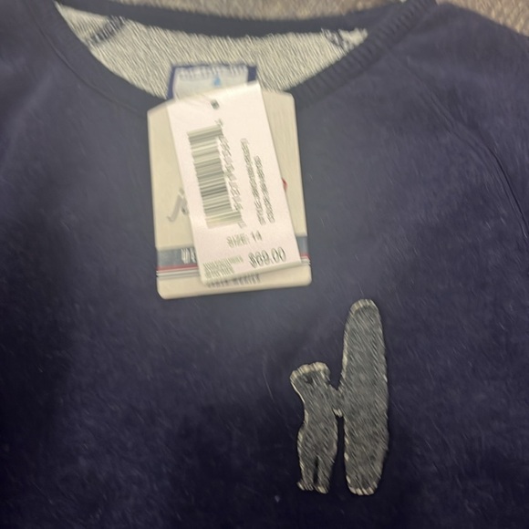 Boys Johnnie-O navy sweatshirt new with tags, navy blue, size 14! - Picture 5 of 6